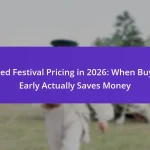 Tiered Festival Pricing in 2026: When Buying Early Actually Saves Money