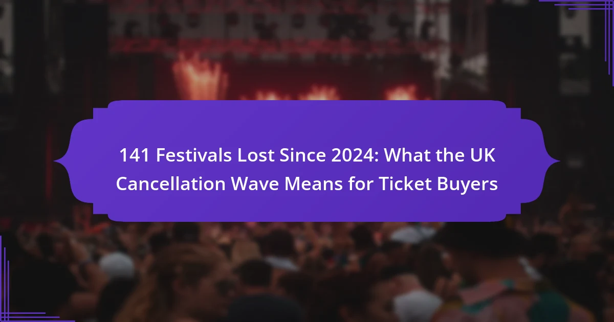 141 Festivals Lost Since 2024: What the UK Cancellation Wave Means for Ticket Buyers