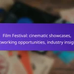 Film Festival: cinematic showcases, networking opportunities, industry insights