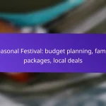 Seasonal Festival: budget planning, family packages, local deals