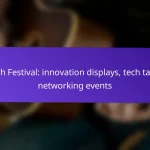 Tech Festival: innovation displays, tech talks, networking events